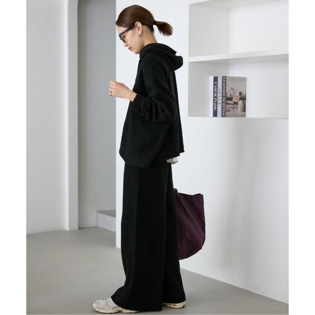 【NEW】スローブ イエナ（SLOBE IENA）/《セットアップ対応可》エアリーワイドシルエットニットパンツ