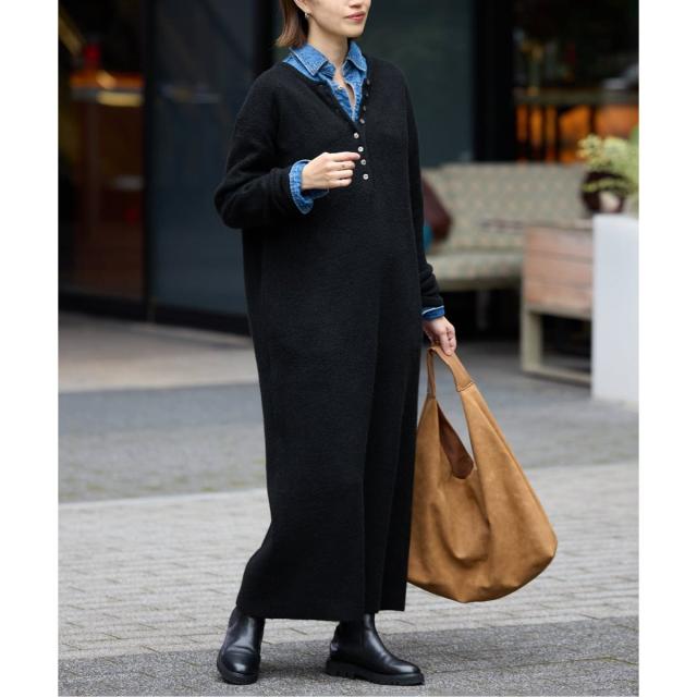 【NEW】スローブ イエナ（SLOBE IENA）/エアリーヘンリーニットワンピース