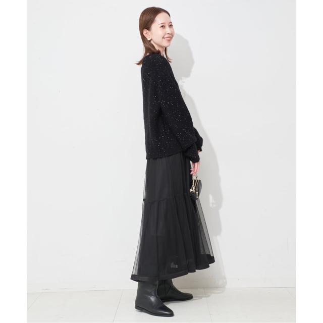 スローブ イエナ（SLOBE IENA）/《WEB限定/追加2予約》スパンコールニット