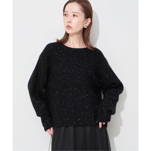 スローブ イエナ（SLOBE IENA）/《WEB限定/追加2予約》スパンコールニット