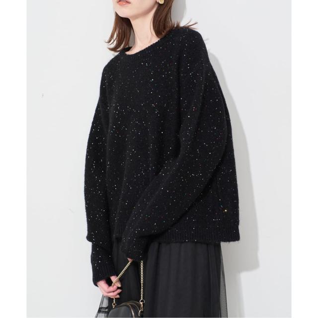 スローブ イエナ（SLOBE IENA）/《WEB限定/追加2予約》スパンコールニット