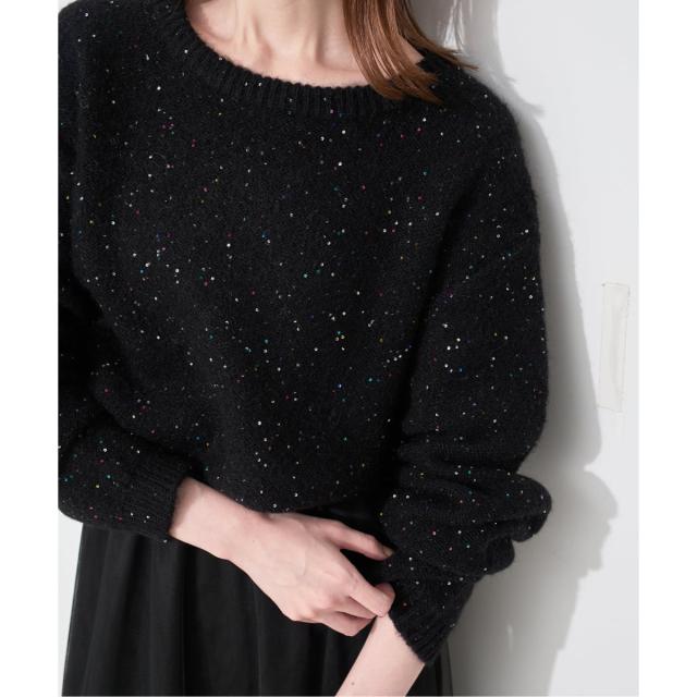 スローブ イエナ（SLOBE IENA）/《WEB限定/追加2予約》スパンコールニット