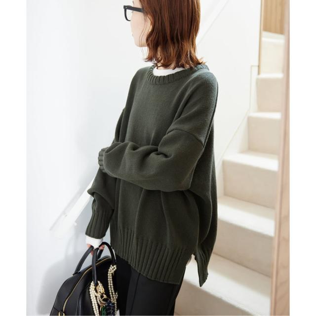 スローブ イエナ（SLOBE IENA）/《WEB限定/追加予約》バルキーコットンプルオーバー