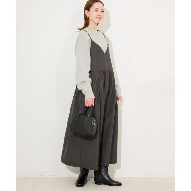 スローブ イエナ（SLOBE IENA）/《予約》マットタフタキャミワンピース