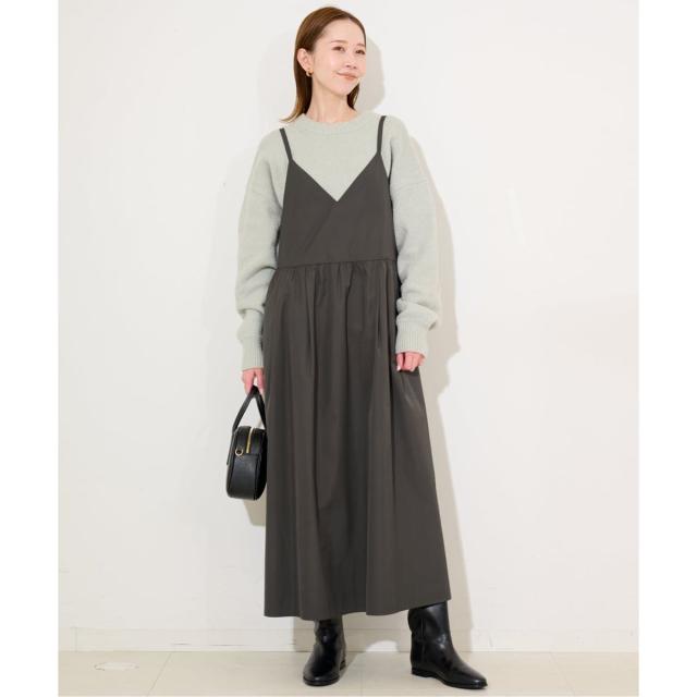 スローブ イエナ（SLOBE IENA）/《予約》マットタフタキャミワンピース