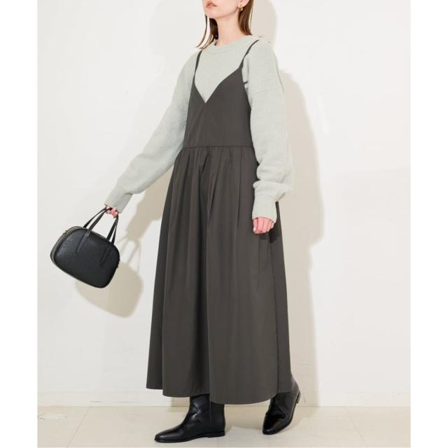 スローブ イエナ（SLOBE IENA）/《予約》マットタフタキャミワンピース