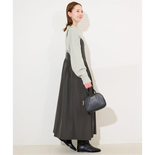 スローブ イエナ（SLOBE IENA）/《予約》マットタフタキャミワンピース