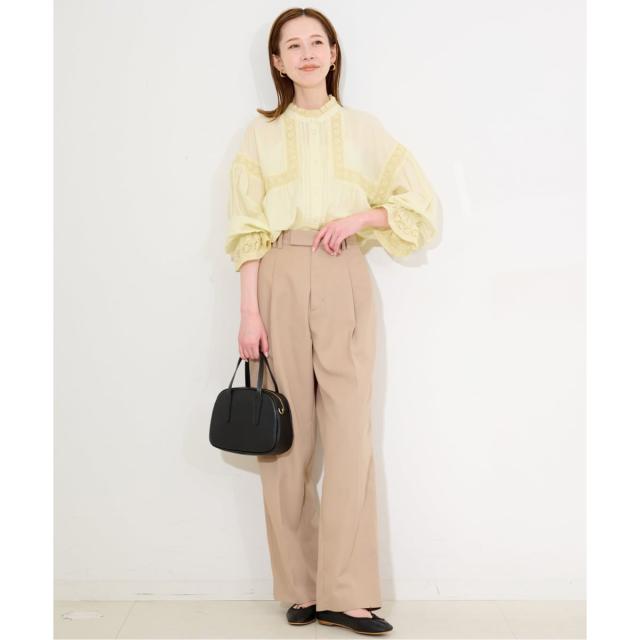 スローブ イエナ（SLOBE IENA）/《予約》コットンレースフリルブラウス