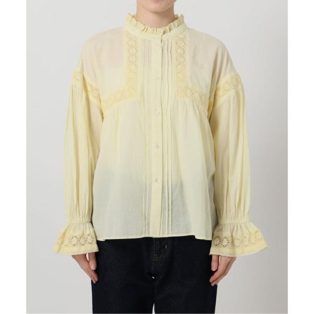 スローブ イエナ（SLOBE IENA）/《予約》コットンレースフリルブラウス