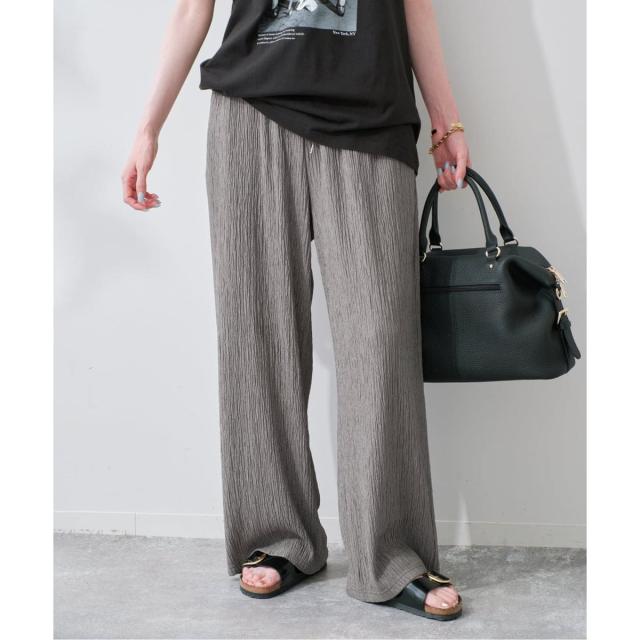 スローブ イエナ（SLOBE IENA）/《ブラックのみWEB限定》楊柳カットソーパンツ