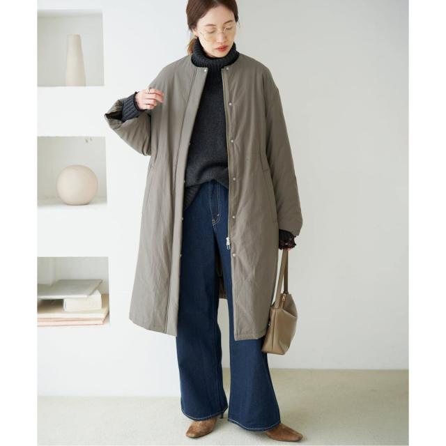 スローブ イエナ（SLOBE IENA）/《WEB限定/追加》中綿ストール付きノーカラーコート