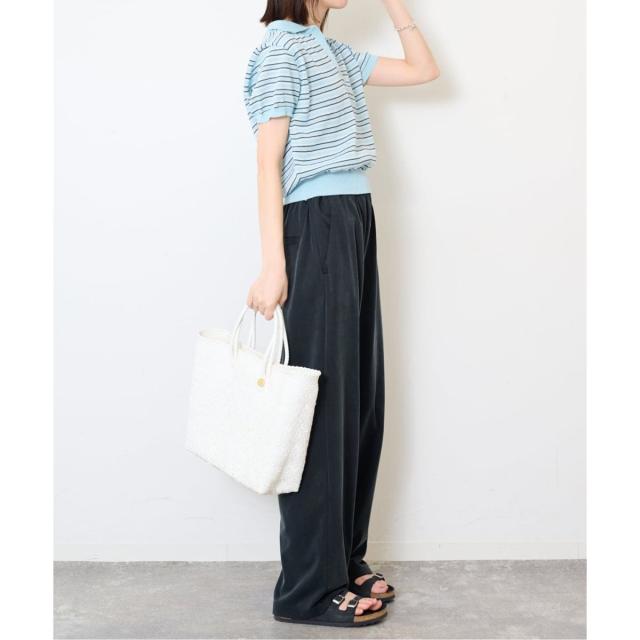 【NEW】スローブ イエナ（SLOBE IENA）/FLEK/フレック ストライプニットポロシャツ_12