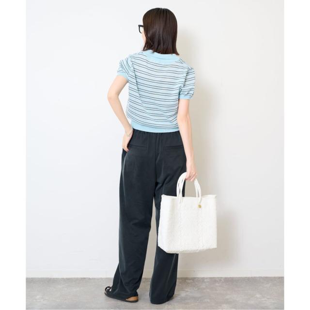 【NEW】スローブ イエナ（SLOBE IENA）/FLEK/フレック ストライプニットポロシャツ_13