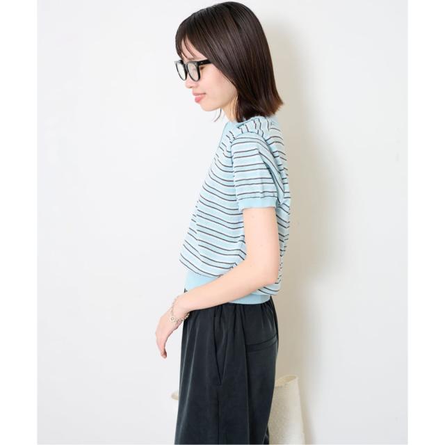 【NEW】スローブ イエナ（SLOBE IENA）/FLEK/フレック ストライプニットポロシャツ_17