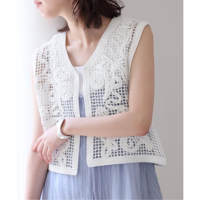【NEW】スローブ イエナ（SLOBE IENA）/+81BRANCA/ハチイチブランカ SLOBE別注 レースベスト