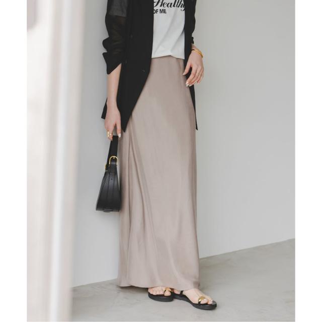 ノーブル（Noble）/《追加》キュプラサテンナローAラインスカート  