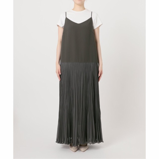 ノーブル（Noble）/シアーシフォンプリーツキャミワンピース ひざ丈