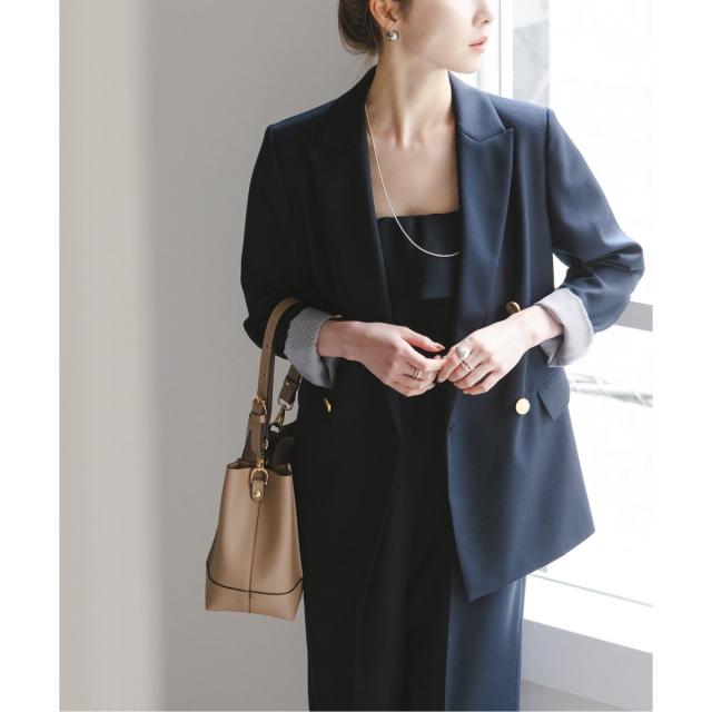 NOBLE ノーブル♡トリコチンピークドラペルジャケット NOBLE】トリコチンピークドラペル ジャケット