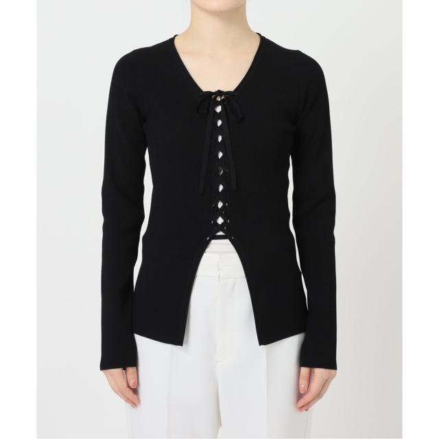 ノーブル（Noble）/レースアップリブニットの通販は