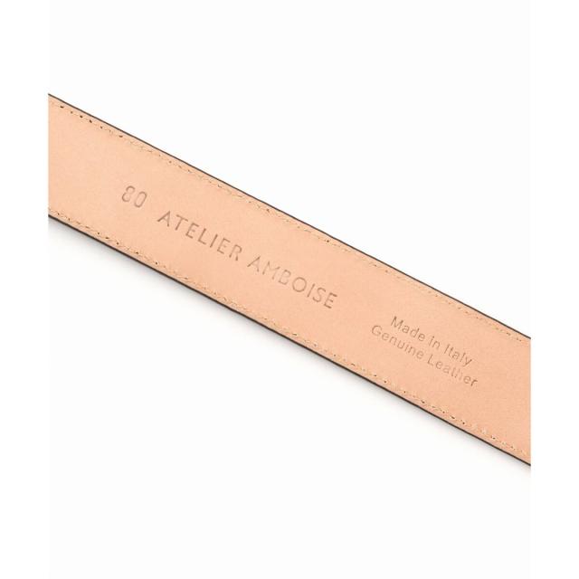 ノーブル（Noble）/《追加》ATELIER AMBOISE/アトリエ アンボワーズ レザーベルト(ブラック×ゴールド)の通販は