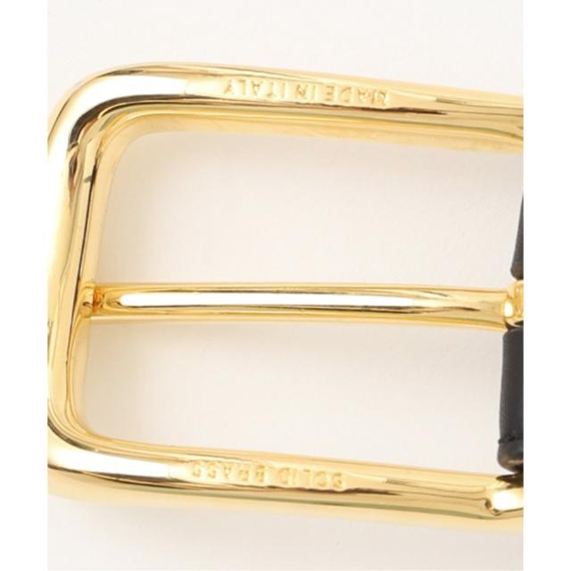 ノーブル（Noble）/《追加》ATELIER AMBOISE/アトリエ アンボワーズ レザーベルト(ブラック×ゴールド)の通販は