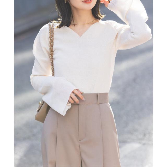 Noble - 新品 ♡ NOBLE コンフォータブルシアーカフスリブニット コンフォータブルシアーカフスリブニット | ノーブル(Noble