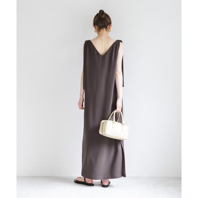 NOBLE ウォッシャブルジョーゼット2wayワンピース NOBLE ワンピース 「洗える」ウォッシャブルジョーゼット2way