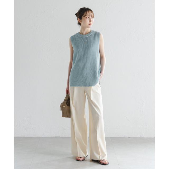 ノーブル（Noble）/《追加》【洗える】エステルツイルストレッチスラックスパンツ7