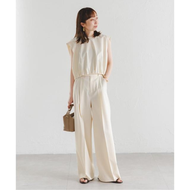 ノーブル（Noble）/《追加》【洗える】エステルツイルストレッチスラックスパンツ7