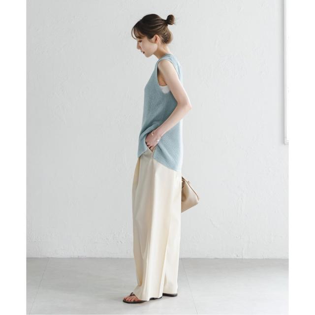 NOBLE エステルツイルストレッチブラウス 新品 追加》エステルツイルストレッチスラックスパンツ 3（スラックス