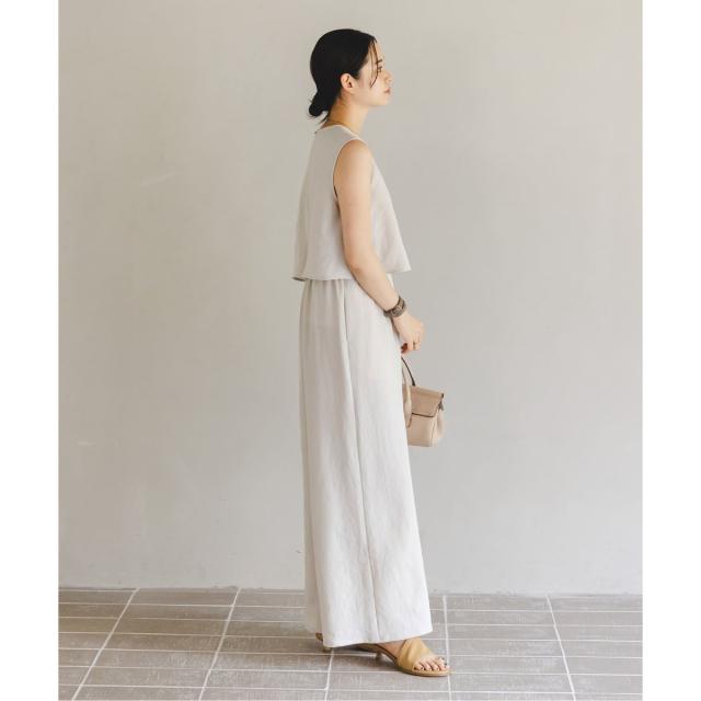 ノーブル（Noble）/《追加》ダブルクレープスリーブレスオールインワン