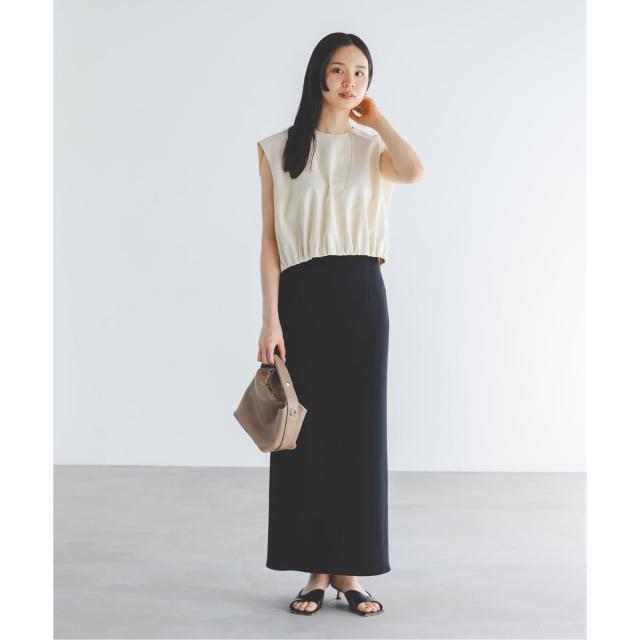 ノーブル（Noble）/《追加》【洗える】コンフォートジャージーライクタイトスカート 4