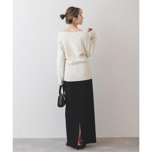 ノーブル（Noble）/《追加》【洗える】コンフォートジャージーライクタイトスカート 4