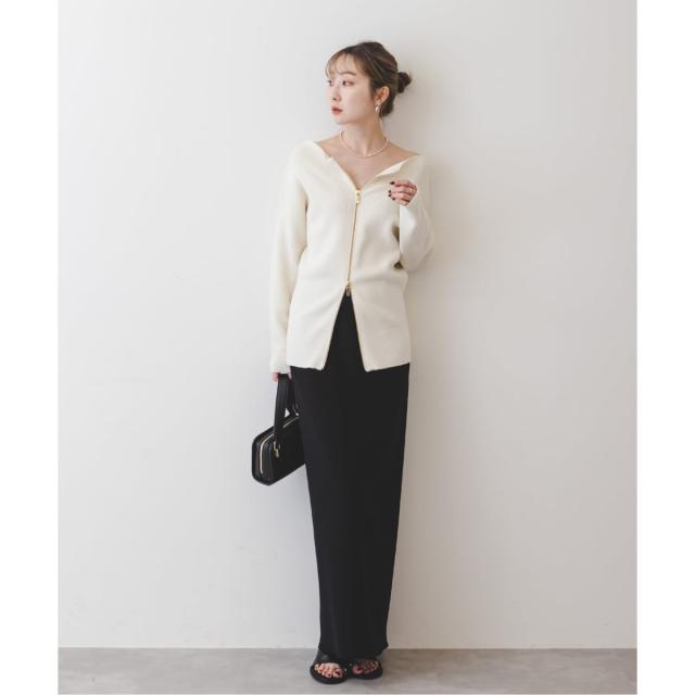 ノーブル（Noble）/《追加》【洗える】コンフォートジャージーライクタイトスカート 4