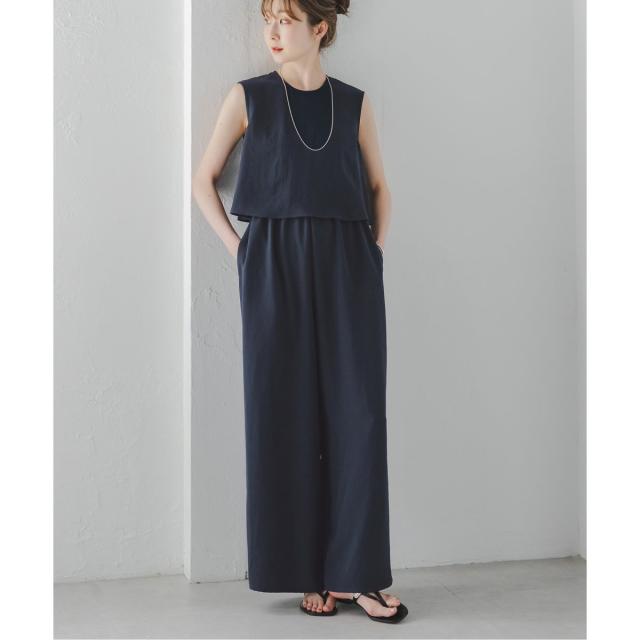 ノーブル（Noble）/《追加》ダブルクレープスリーブレスオールインワン3