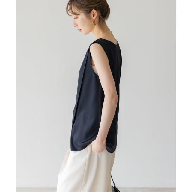 ノーブル（Noble）/【洗える】ルナサテンレイヤードブラウス