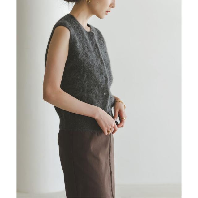 ノーブル（Noble）/FOX/Caファーニットフロントボタンベストの通販はau