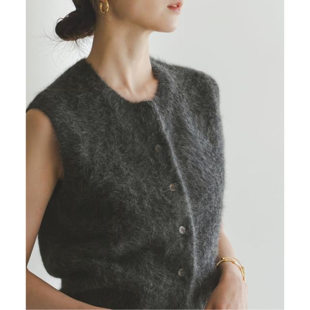 ノーブル（Noble）/FOX/Caファーニットフロントボタンベストの通販はau