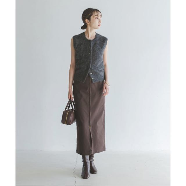 ノーブル（Noble）/FOX/Caファーニットフロントボタンベストの通販はau