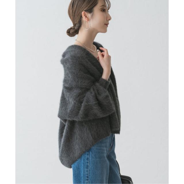 25AW新作☆NOBLEノーブルFOX/Caファーニットカーディガン新品タグ付