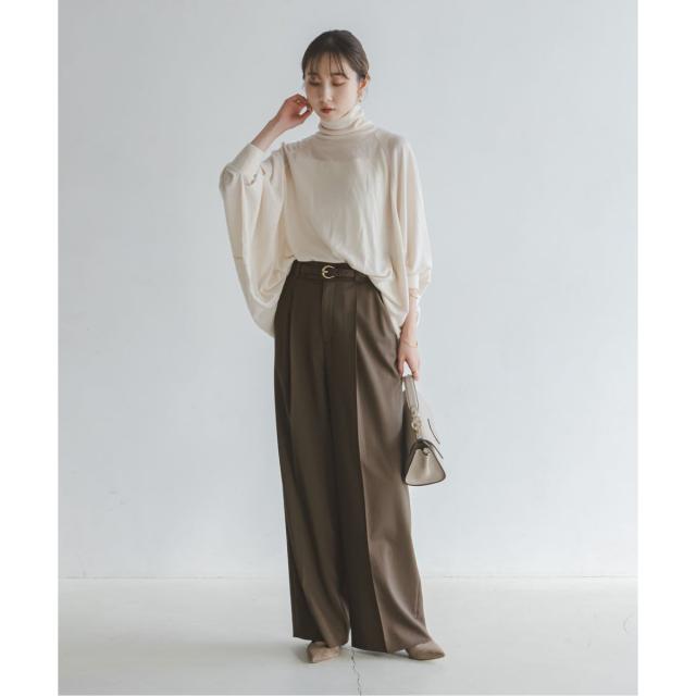 ノーブル（Noble）/《追加》【洗える】エステルツイルストレッチスラックスパンツ 8