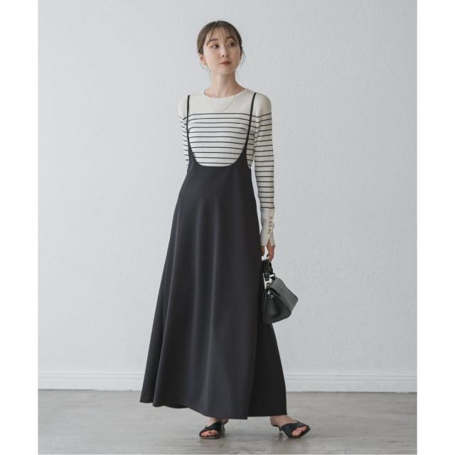 NOBLE / ノーブル キャミストラップフレアスカート キャミストラップフレアスカート（ワンピース）｜NOBLE