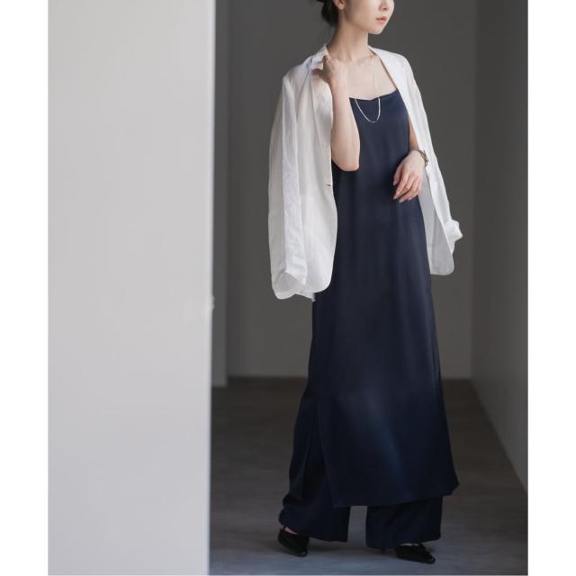 ノーブル（Noble）/【洗える】ルナサテンコンフォートキャミワンピース