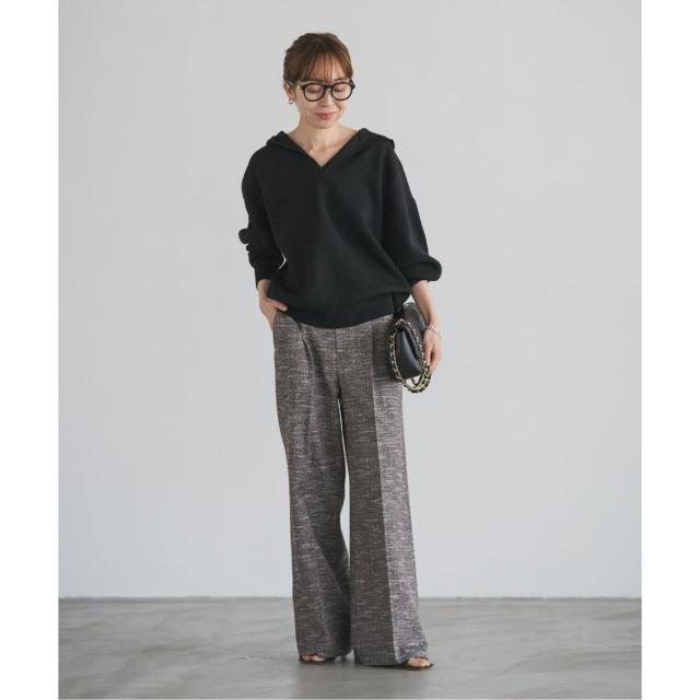 ノーブル（Noble）/《追加》接結タック編みフードプルオーバー