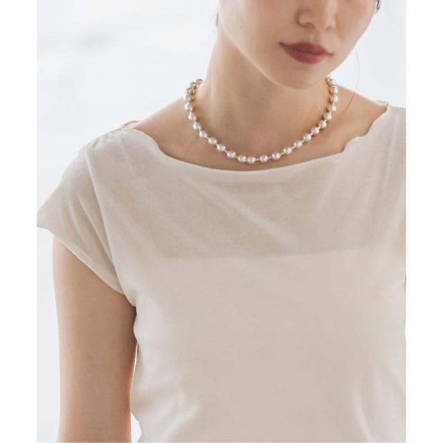シアーベロアキャップスリーブTee　NOBLE　ノーブル シアーベロアキャップスリーブTee（Tシャツ／カットソー