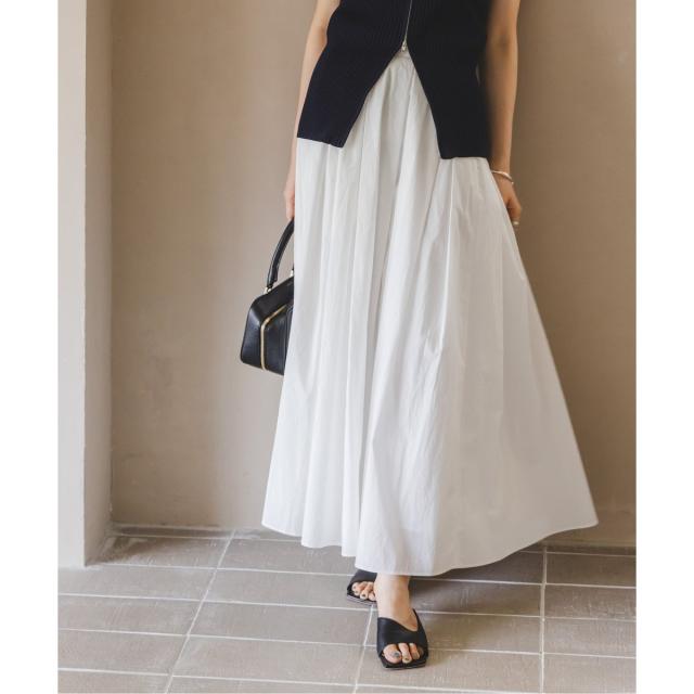 ノーブル（Noble）/タックボリュームコットンスカート