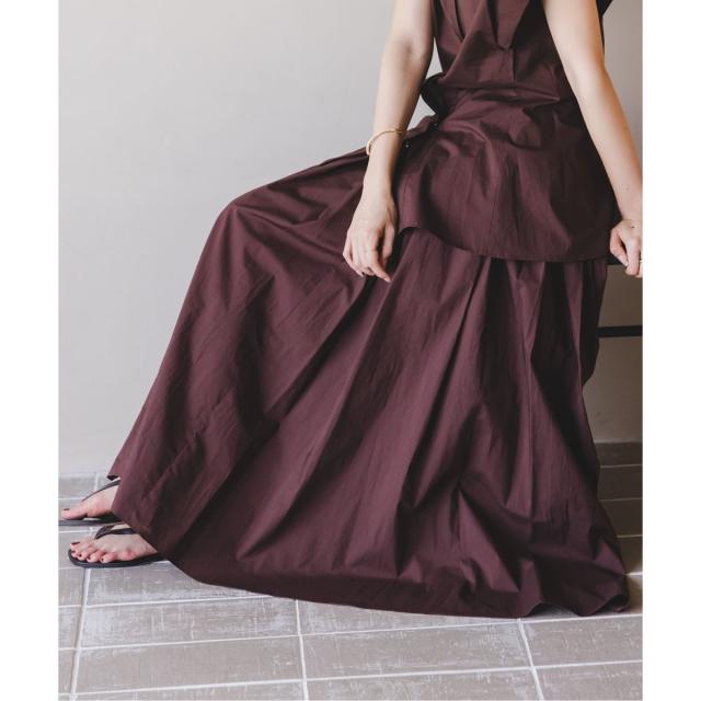 ノーブル（Noble）/タックボリュームコットンスカート