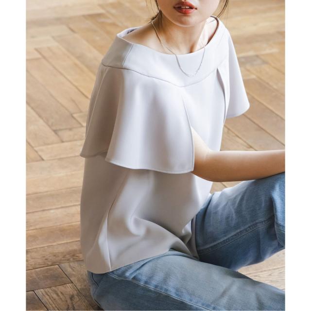 新品　noble スクエアケープスリーブブラウス 洗える】スクエアケープスリーブブラウス | ノーブル(Noble