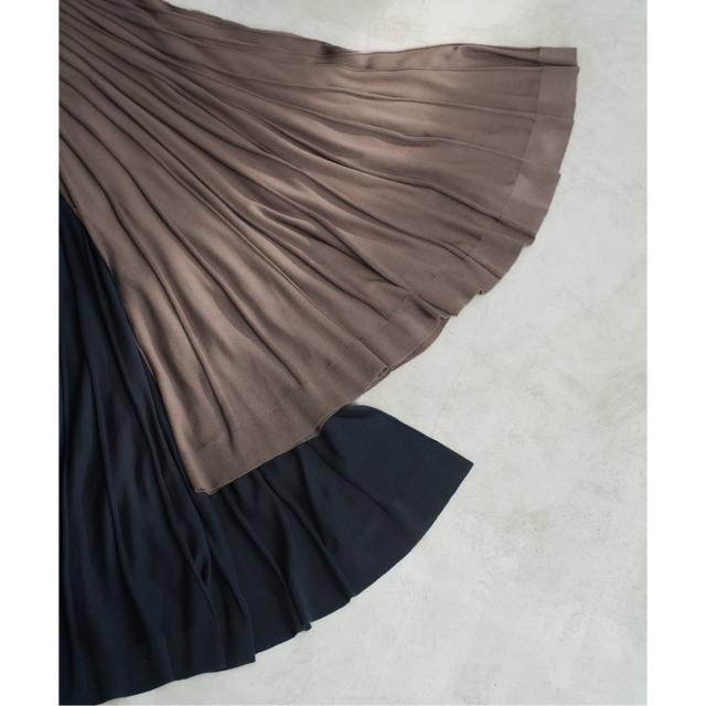 ノーブル（Noble）/【NOBLE×L'AUBE BLANC】シアーワイドリブニット