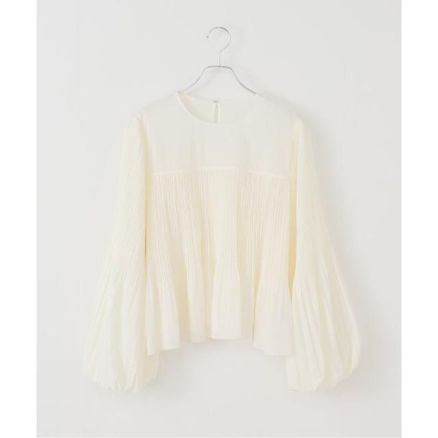 ノーブル（Noble）/ファジーシフォンプリーツボリュームブラウス